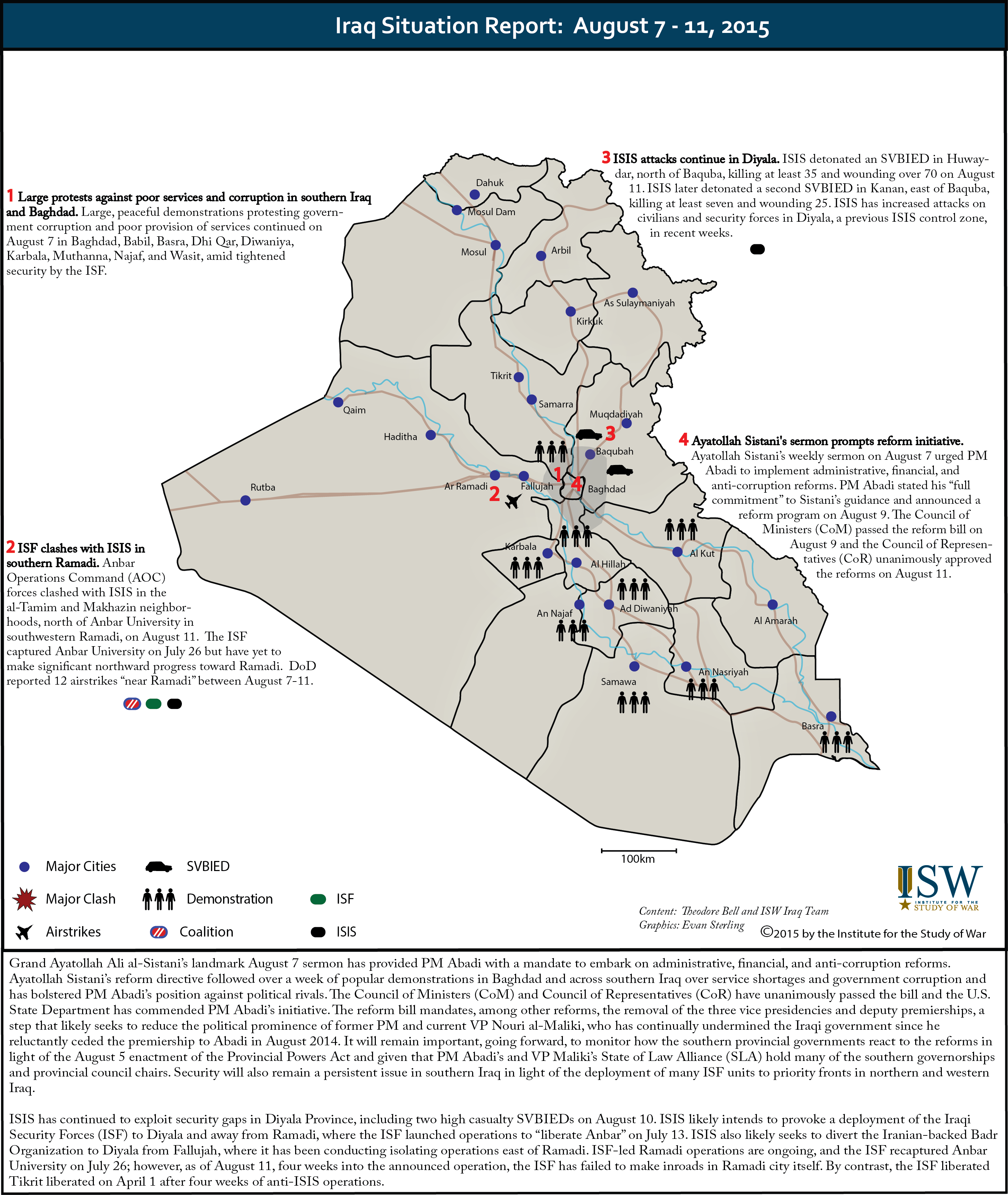 Iraq Situation Report: August 7-11, 2015 | Institute For The Study Of War